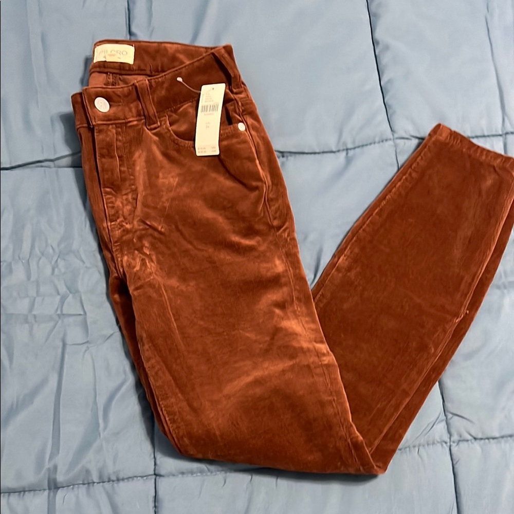 Pilot from Anthropologie Brown thin corduroy skinny pants